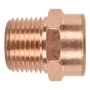 CONECTOR COBRE 1/2" X 3/8" MACHO
