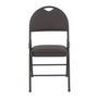 SILLA PLEGABLE 50 X 88 CM ACERO Y POLIURETANO CAFÉ