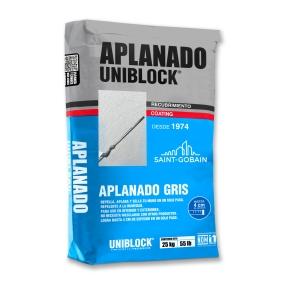 ESTUCO APLANADO PARA MUROS GRIS REFORZADO 25 KG