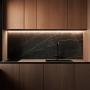 LAMBRÍN PANEL DECORATIVO PVC 122 X 60 CM PARA MURO ACABADO MARMOL NEGRO FACIL INSTALACIÓN
