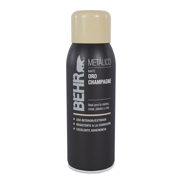 PINTURA EN AEROSOL ORO CHAMPAGNE MATE PARA METAL MADERA Y PLÁSTICO SECADO RÁPIDO