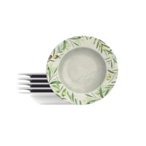 JUEGO DE PLATOS HONDOS TRAMONTINA OLIVA 23 CM