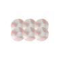 JUEGO DE PLATOS DE POSTRE USO DIARIO 6 PIEZAS 21 CM PORCELANA ROSA