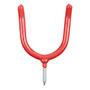 GANCHO CON TORNILLO DE 10.5 X 7 CM ROJO