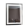 ESPEJO PARA BAÑO CON LUZ RECTANGULAR SIN MARCO 80 X 60 CM ENCENDIDO TOUCH