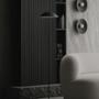 LAMBRÍN PANEL DECORATIVO PVC 16.8 X 290 CM MURO INTERIOR NEGRO RANURADO