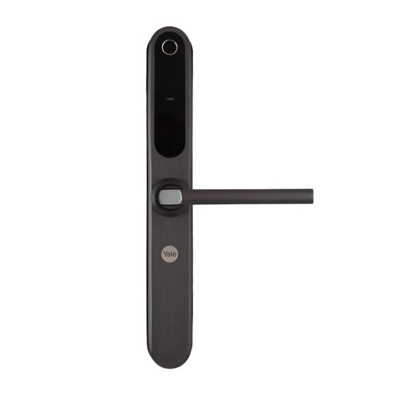 CERRADURA INTELIGENTE YSD100 CON HUB REVERSIBLE GUN METAL HUELLA CODIGO TARJETA