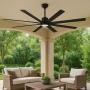 VENTILADOR DE TECHO KENSGROVE II 72" LED INTEGRADO PARA INTERIOR/EXTERIOR NEGRO