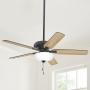 VENTILADOR DE TECHO HOLLY SPRINGS 52" PARA INTERIOR NEGRO
