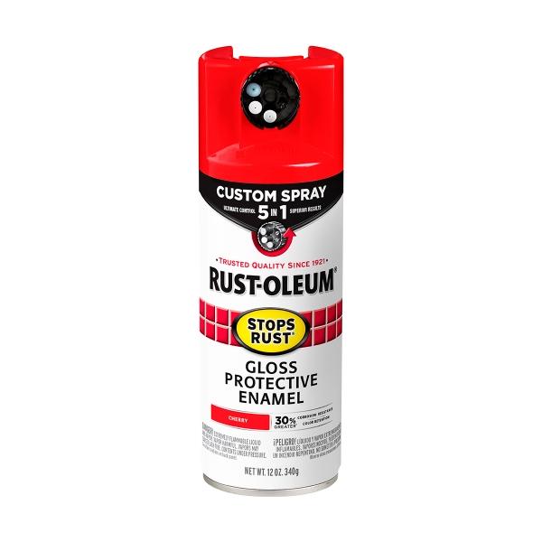 PINTURA EN AEROSOL ROJO CEREZA BRILLANTE 5 EN 1 PARA METAL SECADO RAPIDO