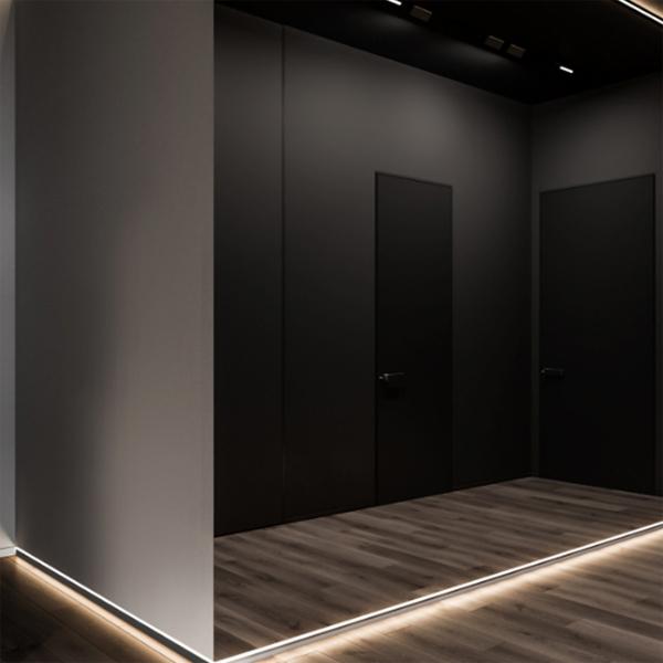 LAMBRÍN PANEL DECORATIVO BAMBOO COMPUESTO PLASTICO 122 X 60 CM MURO NEGRO ESPEJO ADHESIVO