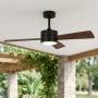 VENTILADOR DE TECHO MOMENTUN 44" LED INTEGRADO PARA INTERIOR/EXTERIOR NEGRO