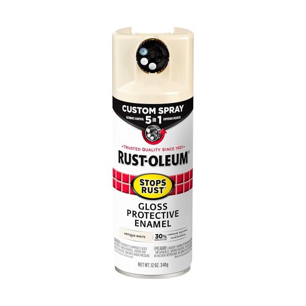 PINTURA EN AEROSOL BLANCO ANTIGUO BRILLANTE PARA INTERIOR Y EXTERIOR SECADO RÁPIDO