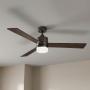 VENTILADOR DE TECHO SERENI 52" LED INTEGRADO PARA INTERIOR CARBON