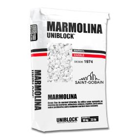 MARMOLINA UNIBLOCK PARA REVESTIMIENTO DECORATIVO BLANCO GRANO FINO 10 KG