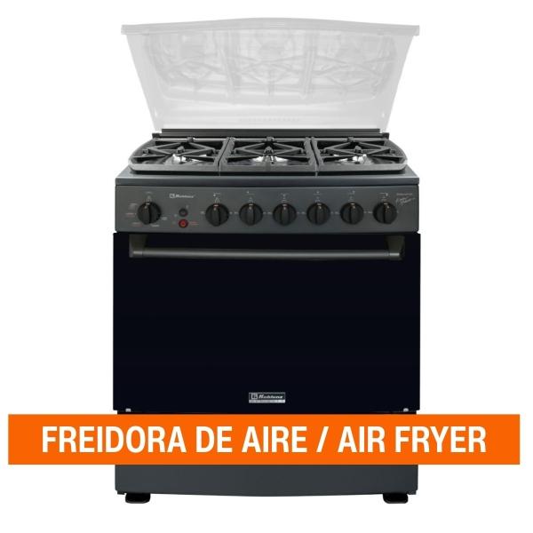 ESTUFA DE PISO GAS LP 30 PULGADAS 6 QUEMADORES AIRFRYER