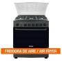 ESTUFA DE PISO GAS LP 30 PULGADAS 6 QUEMADORES AIRFRYER