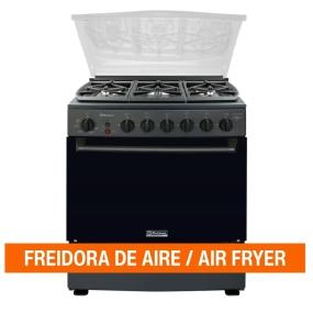 ESTUFA DE PISO GAS LP 30 PULGADAS 6 QUEMADORES AIRFRYER