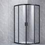 CANCEL PARA BAÑO ESQUINERO VIDRIO TEMPLADO 90 X 185 CM RIELES DE ALUMINIO