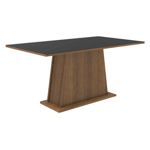MESA COMEDOR MADESA MADERA RUSTIC/NEGRO