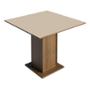 MESA COMEDOR CUADR. MADERA RUSTIC/CREMA