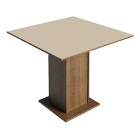 MESA COMEDOR CUADR. MADERA RUSTIC/CREMA