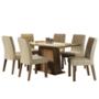 CONJ. STÉFANI 6 SILLAS RUSTIC/CREMA