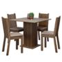 CONJ. SAMARA 4 SILLAS RUSTIC/CREMA