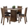 MESA 4 SILLAS RUSTIC/CREMA/NEGRO SAMARA