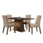 MESA 4 SILLAS RUSTIC/NEGRO/IMPERIAL