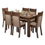 SET DE COMEDOR DE 6 SILLAS RUSTIC/CREMA/BEIGE