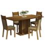 MESA 4 SILLAS RUSTIC/CREMA/BEIGE MADESA