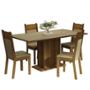 MESA 4 SILLAS CREMA/RUSTIC/BEIGE MADESA