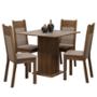 MESA 4 SILLAS RUSTIC/BEIGE CLAIRE MADESA