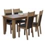 MESA 4 SILLAS RUSTIC/NEGRO MADESA