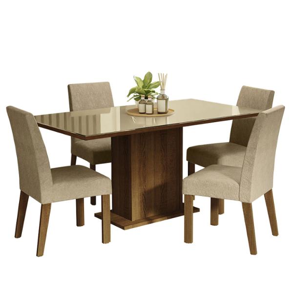 COMEDOR AVRIL MADESA 4 SILLAS