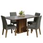 COMEDOR AVRIL MADESA VIDRIO 4 SILLAS