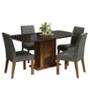 COMEDOR AVRIL MADESA VIDRIO 4 SILLAS