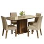 COMEDOR AVRIL MADESA VIDRIO 4 SILLAS