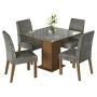 COMEDOR VIDRIO Y 4 SILLAS ANNE MADESA