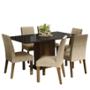 COMEDOR 6 SILLAS NEGRO MADESA