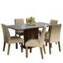 COMEDOR 6 SILLAS GRIS MADESA