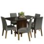 MESA 6 SILLAS NEGRO ALEXIS MADESA