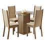 MESA ALINE 4 SILLAS CREMA MADESA