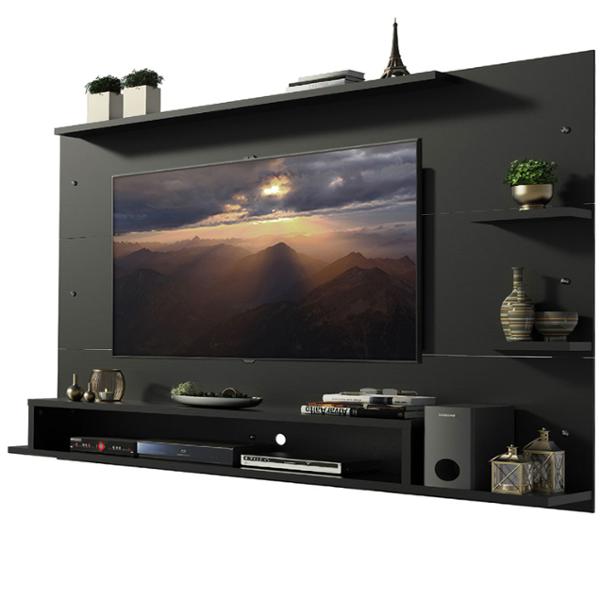 MUEBLE PARA TV PARA 60 PULGADAS MDP NEGRO 180 X 135 X 32 CM