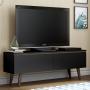 MUEBLE PARA TV PARA 55 PULGADAS DE MDP NEGRO 136 X 50 X 36 CM
