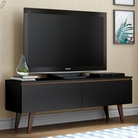 MUEBLE PARA TV PARA 55 PULGADAS DE MDP NEGRO 136 X 50 X 36 CM