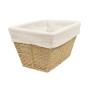 GAVETA ORGANIZADORA TEJIDA 27 X 17 X 15 CM PAPEL Y POLIÉSTER NATURAL