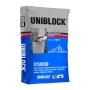 ESTUCO UNIBLOCK CON FIBRA PARA INTERIOR Y EXTERIOR GRIS IMPERMEABLE 25 KG