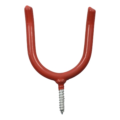 GANCHO TRAVESAÑO DE 10 X 6.7 ROJO PARA POSTE